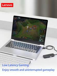 Bộ chia USB Lenovo Hub tích hợp chip chất lượng cao, trọng lượng nhẹ và dễ mang theo, được làm từ chất liệu ABS, có bề mặt đen mờ bóng và kiểu dáng thời trang. Nó hỗ trợ sử dụng đồng thời 4 thiết bị USB, dễ dàng kết nối ổ đĩa USB, ổ cứng, chuột, bàn phím và các thiết bị khác. Tương thích với nhiều hệ thống và hoạt động theo kiểu cắm là chạy. - Xem 5