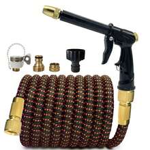 3x Expandable Garden Hose, High-Quality Coiled Water Pipe, Soft Magic Sprinkler For Lawn And Garden, Universal Threaded Garden Watering Tool, Durable Rubber Material - A - View 8