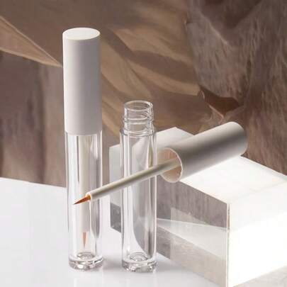 1 قطعة/2 قطعة/3 قطعة/5 قطع أنبوب قلم كحل سائل فارغ سعة 3 مل، لتعبئة سيروم الرموش، زجاجة صغيرة قابلة لإعادة التعبئة، أنبوب كحل، زجاجة رموش، أنبوب حاوية مستحضرات تجميل مناسبة لقلم الكحل وتغليف مستحضرات التجميل الأخرى