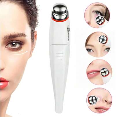 AXH. Nuevo masajeador ultrasónico para ojos y rostro, bolígrafo de masaje de labios y rostro, elimina bolsas y ojeras, cuidado de la salud y belleza de los ojos