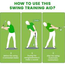 Retractable Golf Swing Training Aid Indoor Practice Tool - Multicolor - View 5