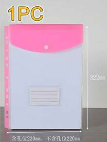 1个/12个装 LDQ A4 可扩展文件袋，带按钮，11孔活页夹口袋 - 高强度PP塑料文件收纳盒，带锁定装置，颜色鲜艳（灰色） - 耐用的A4活页夹收纳盒，适用于学校、办公室、家庭 - 多色1 - 查看 15