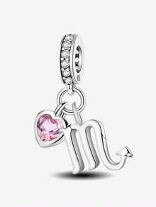 1 mặt dây chuyền hạt cườm 12 con giáp bằng bạc 925, thích hợp để làm vòng tay và dây chuyền cho nữ, quà tặng kỷ niệm, trang sức nữ tinh tế. - Bạc - Xem 13