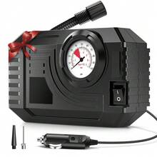 Carsun Mini Portable 12V Car Air Compressor With Bright Night Lighting, Mechanical Tire Inflator - Wired Mechanical Model - View 10
