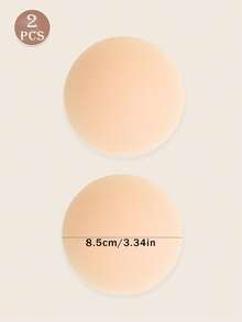 2/4pcs Set Minimalist Casual Sports Style Silicone Nipple Covers, Suitable For Any Season, Large Cup Size Bra Accessories - Multicolor - View 12