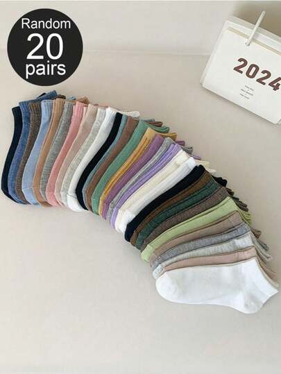 1/5/10/20 Pairs Men's Vertical Striped Short Socks, Thin Casual Ankle Socks For Spring, Summer, Autumn, Soft & Comfortable For Home Wear & Walking