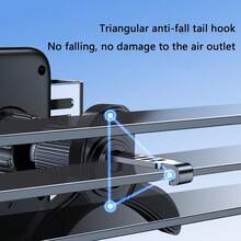 1pc Air Vent Suction Cup Car Phone Holder, New Model Stable Car Navigation Mount Bracket, No Vibration - A - View 5