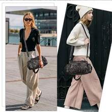 Angel Kiss Purses For Women Small Hobo Shoulder Bags Vagen Leather Multi-Pocket Tote Bag With Zipper#Yy - 錫 - 查看 3