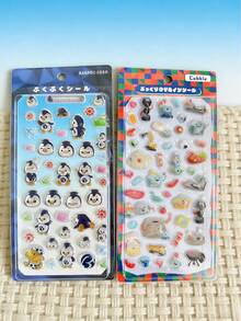 Antique Style, Little Woman, Y2K Style, Transparent Crystal Texture, Reusable Self-Adhesive Stickers, Fresh And Sweet Style/Minimalist Aesthetics/Butterfly/Animal Pattern Mobile Phone Stickers/Laptop Stickers/Water Bottle Stickers/Car Stickers/DIY Account Stickers, Cute Crystal Resin Relief Decorative Stickers, Popular Mobile Phone Accessories Holiday Gift Set Sparkling Stickers (Some Styles May Have Color Differences And Will Be Shipped Randomly) - Multicolor - View 4