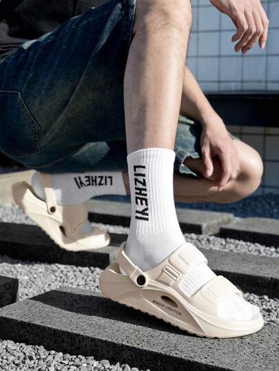 Casual Breathable Sports Shoes For Men, Lightweight Non-Slip Durable, Comfortable To Walk, Black, Gray, Khaki Color Blocking, Retro Sports Style, Round Toe Low-Top Design, Cushioned Heel, Fashionable Vintage Style, Suitable For Fashionable And Comfortable Men, Daily Commute, Sports, Leisure Occasions, Mesh And PU Leather Upper, Breathable And Textured, Cushioning And Durable, Sports Hook And Loop, Gym, Outdoor, Summer
