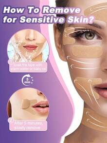 Juego de parches faciales para mejorar la elasticidad de la piel, diseño reutilizable y sin marcas para el cuello - Portátil e instantáneo y adecuado para todo tipo de piel (seca, grasa) - Cuidado de la piel unisex para el levantamiento facial con elasticidad ajustable, diseño reutilizable y sin marcas para el cuidado del cuello, los ojos, la mandíbula y el doble mentón, parches de allanamiento y elevación con un acabado sin costuras y cómodo de usar - Multicolor - Ver 1