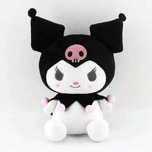 SANRIO 三丽鸥酷洛米卡通动漫毛绒玩偶，可爱小恶魔玩偶，卧室装饰，桌面摆件，汽车配件，适合所有年龄段，材质柔软舒适，生日和圣诞节的理想礼物 - 彩色 - 查看 9