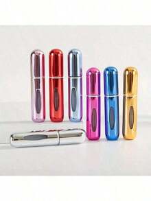 1PC Mini Portable Perfume Atomizer Bottle, Refillable Leakproof Travel Spray, Easy Fill For Purse Pocket Gym Daily & Outdoor Use - Random Color - View 4