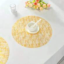 Khăn trải bàn lưới vàng sang trọng, thanh lịch, thích hợp cho tiệc sinh nhật, họp mặt gia đình, đám cưới, kỷ niệm, ngày Valentine, các dịp lễ kỷ niệm, kích thước 33*33cm (12.99*12.99 inch) - Vàng - Xem 8