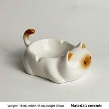 Tabletop Ashtray, Siamese Cat Cartoon Ceramic Covered Ashtray, High-Quality Home Decor Ashtray - Multicolor - View 10