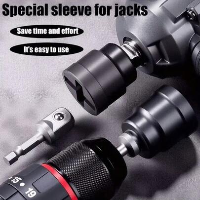 1 Stück Hydraulik-Wagenheber-Schlüssel, spezifischer Steckschlüssel für Hydraulik-Wagenheber, Scherenheber Reifenwechsel-Schlüssel, Werkzeug für Kfz-Reparatur und -Wartung, Werkzeug zum Demontieren von Autoreifen