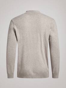 Officeau 男士薄款针织衫，立领休闲风，商务/通勤内搭/外穿，秋冬季长袖上衣 - 駝色 - 查看 2