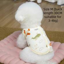 Pet Dog Cat Clothes Spring Summer Cotton Mesh Vest, Breathable Anti-Shedding Backless Vest For Teddy/Poodle In Summer - Multicolor - View 8