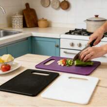 1/3pcs Foldable Plastic Cutting Board, Non-Slip Kitchen Chopping Mat For Meat And Vegetables - View 4