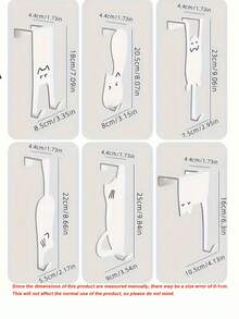 Iron Door Hooks In Various Decorative Patterns, Rust-Resistant Heavy-Duty Metal Hangers With Durable Painted Finish, Perfect For Bedroom Bathroom Kitchen Doors, Modern Home Organizers, Wall-Mounted Storage Solutions, Stylish Door Accessories For Indoor Use, Practical Hanging Hooks For Coats Towels Keys - Multicolor - View 6