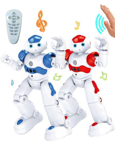 1pc Intelligent Remote Control Robot Toy, Equipped With Gesture Control And Sensor Programming Functions, Interactive Smart And Easy To Operate, Suitable For 3-12 Years Old Boys And Girls, An Ideal Gift For Birthday, Anniversary, Back To School, Graduation, Christmas, Easter, Halloween