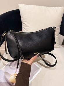 Dedoo Wandering Bag Joker Commuter Large-Capacity Underarm Bag Hand Bill Of Lading Shoulder Slung Female Bag - Black - View 4
