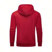 Men's Hooded Printed Sweatshirt Pocket Sweatshirt Full Set Autumn Winter Men's Sweatshirt Extra Large Size - White And Navy Off-The-Shoulder Cropped Top - Unisex Essentials Hoodie Hoodie For Women Sweatshirts For Women Hoodies For Men 's Hoodie Sweatshirts For Men Essentials Fear - 紅色 - 查看 4