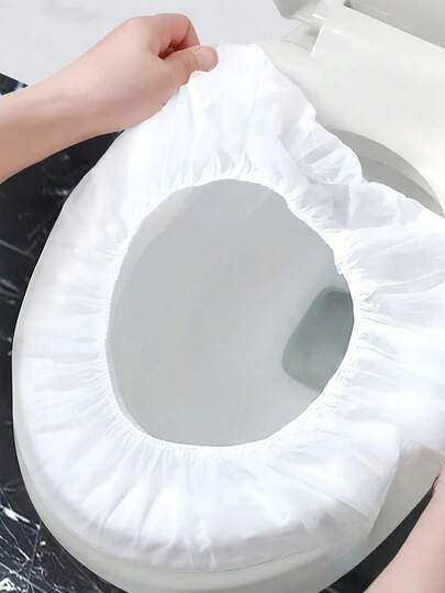 一次性马桶座套 无菌 便携式 旅行 露营 酒店 浴室 无纺布 隔离 盥洗垫 提篮环配件