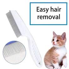 1pc Dog Brush, Cat Brush, Flea Comb, Self-Cleaning Brush, Pet Grooming Brush, Pet Massage Brush, Deshedding Brush, Detangling Brush, Automatic Deshedding Brush, Pet Cleaning Tools, Hair Collection Label, Dog Brush, Cat Brush, Pet Hair Collection Brush, Animal Accessories, Pet Supplies - View 8