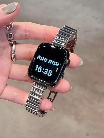 女士奢华合金表带，兼容 38mm、40mm、41mm、42mm、44mm、45mm、46mm、49mm，时尚智能手表表带，兼容 Series Ultra 3/2/1、11、10、9、8、7、SE3、6、5、4、3、2、1。不对称金属表带，兼容 Apple 表带。手镯式表带配件。经典智能手表表带，适合日常佩戴和正式场合。圣诞节、生日和周年纪念日的完美礼物。正式场合的替换表带。手表爱好者梦寐以求的完美礼物。