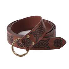 Celtic Medieval Renaissance Style Embossed Leather Belt, PU Leather - Unity - View 10