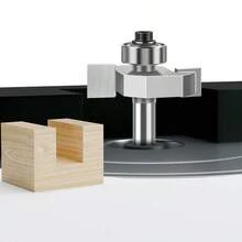 2-In-1 Ball Bearing T-Slot Router Bit, Wood Milling Cutter, Groove Cutting Knife, Chamfer Knife, Pull Handle Knife - Ball Bearing T-blade - View 4