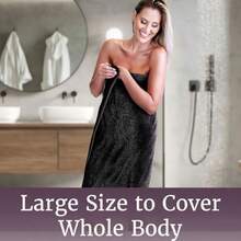 Lavish Home 67-0022-BL Towel Set Rio Black 8 Piece - Negro - Ver 6