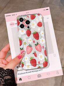 1个全新透明草莓水果卡套手机壳，兼容 16 Pro Max/17 Pro/17 Pro Max/17/16/16 Pro/16 Plus/15 Pro Max/15 Pro/15 Plus/15/14 Pro Max/14 Pro/14/13 Pro/13/12 Pro/12/11/XS/XS Max/8 Plus/7，防摔，适合作为礼物送给家人、朋友、过节、生日、女朋友、男朋友或自用。 - 彩色 - 查看 5
