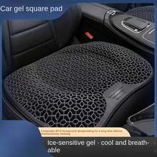 2026 1PC Gel Seat Cushion Honeycomb Design Breathable Ergonomic Support Pad For Car Office Machine Washable - 灰色新 - 查看 10
