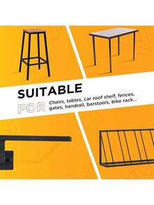 Ouyida 1" X 2" (25mm X 50mm) Rectangular Plastic Hole Plugs Insert Black End Caps For Metal Pipes Fences Skid Protectors For Chair Legs And Furniture (8-Pack) - 黑色 - 查看 4