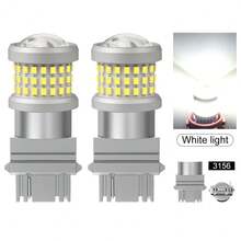 TOAUTO 2 bóng đèn LED ô tô 20W 3000LM Canbus 144SMD BA15S BAU15S BAY15D 3156 3157 7440 7443 dùng cho đèn xi nhan trước sau, đèn phanh, điện áp 12V, màu trắng, đỏ, vàng. - A - Xem 14