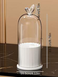 多功能桌面化妆品收纳盒，带透明盖的储物盒，可放置化妆刷 - 彩色 - 查看 10