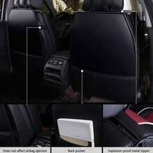 Premium Full Set Car Seat Covers, Waterproof Leatherette Auto Seat Protectors With Non-Slip Backing - Universal Fit For Most Vehicles (Sedan/SUV/Truck), 5-Seat Coverage, Easy Installation - 5個不含靠墊的座椅套 - 查看 4