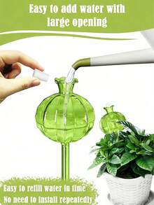 2/4pcs Automatic Self Watering Cactus Shaped Spikes, Automatic Watering System, PVC Material, Narrow Mouth Design Extends Watering Time, Suitable For Indoor & Outdoor Plants, Essential For Spring & Summer Potted Plants - Multicolor - View 4