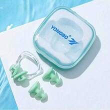 Children's Nose Clip+Earplug Set, Swimming Earplugs, Waterproof Nose Clip, Non Soundproof Earplugs, Professional Swimming Anti Suffocation Nose Clip, Diving Ear Protection Equipment, Swimming Protective Equipment, The Best Gift For Children In Summer - Multicolor - View 9