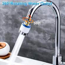 Faucet With Replaceable Filter, Splash-Proof Faucet Sprayer Head With Filter, Rotating Faucet Water Filter Extender, Kitchen & Bathroom Water Filtration System, Universal Kitchen & Bathtub Water Filter - A - View 7