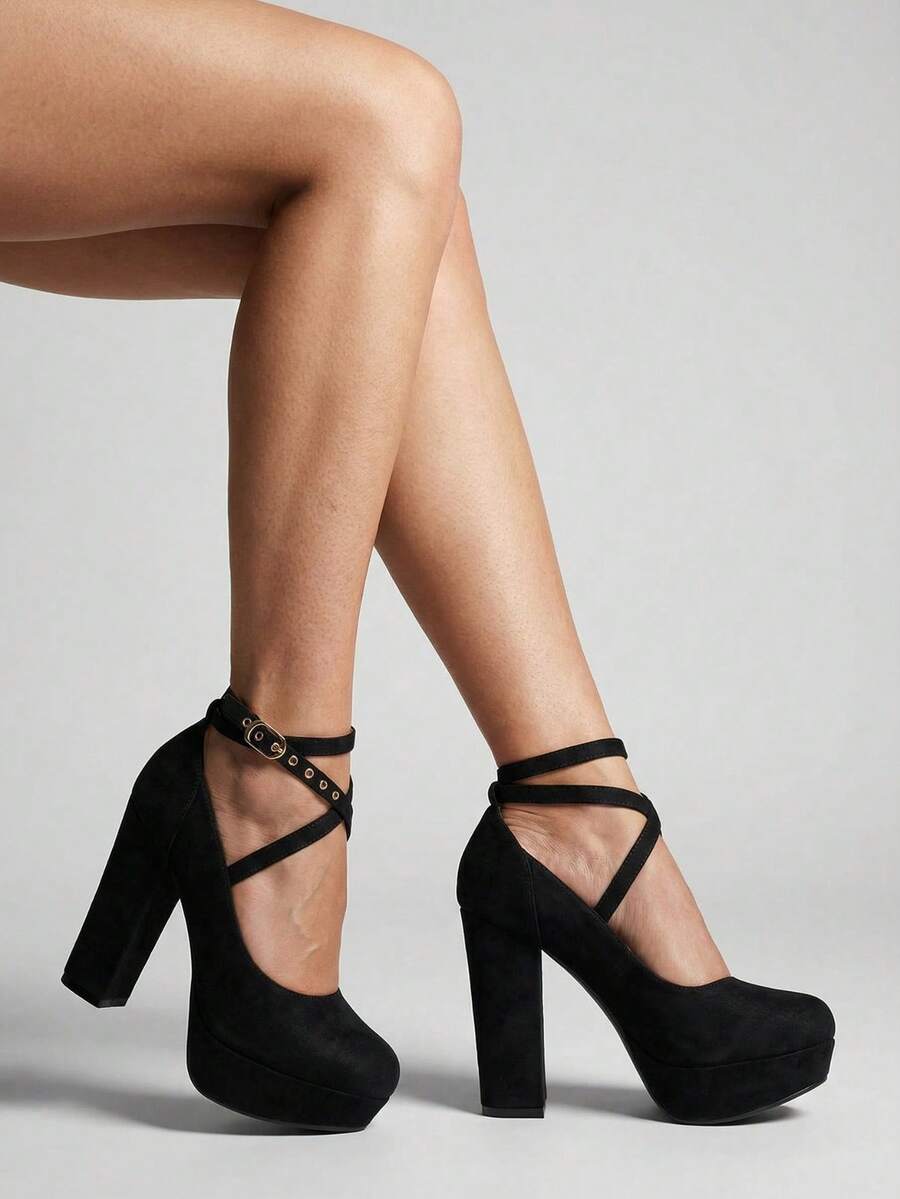 Women Heeled Sandals - màu đen - Xem 1