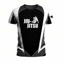 Unisex Jiu-Jitsu BJJ Dry Fit T-Shirt For Training, Gym, And The Gentle Art. Quick-Drying And Lightweight. - 白色 - 查看 1