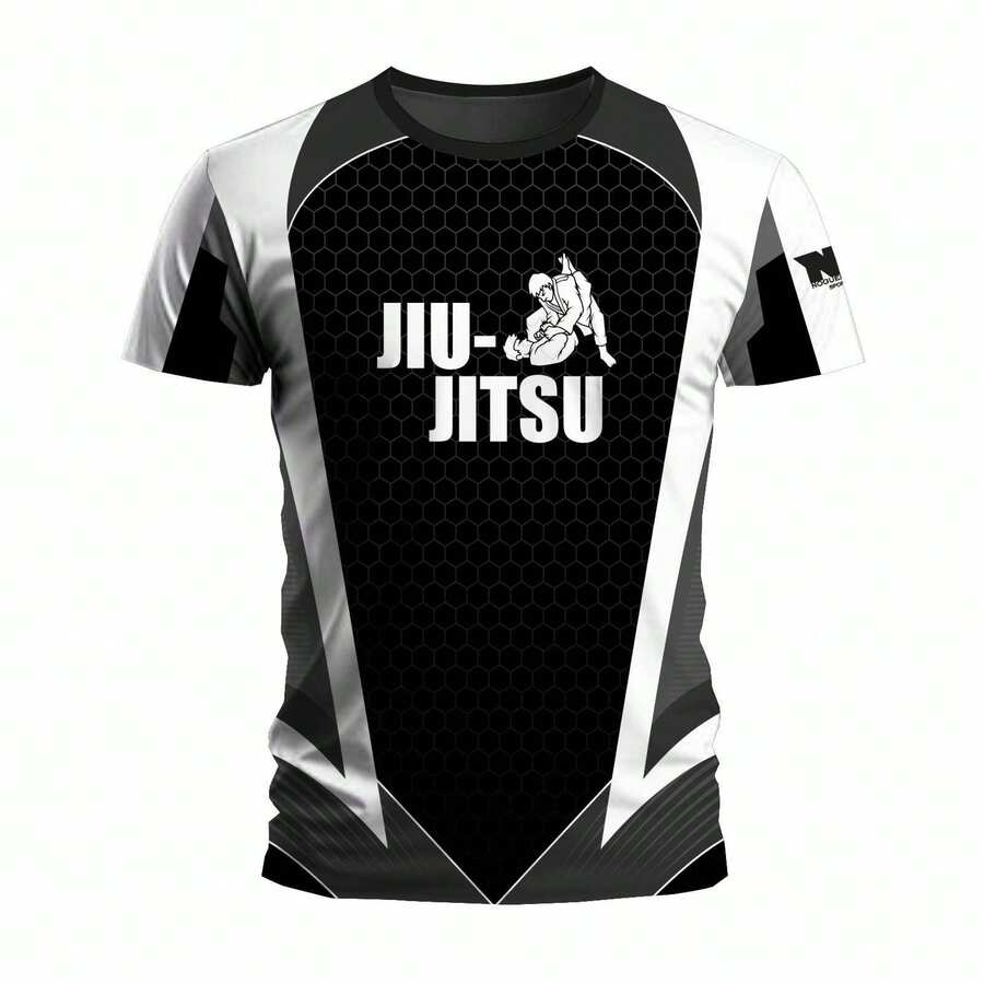 Unisex Jiu-Jitsu BJJ Dry Fit T-Shirt For Training, Gym, And The Gentle Art. Quick-Drying And Lightweight. - 白色 - 查看 1