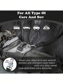 1 chiếc dây dắt chó ngồi ghế ô tô, dây dắt thú cưng trong xe, dây an toàn cho chó trên xe hơi, khóa dây an toàn cho chó trên xe hơi, phụ kiện ghế ô tô cho chó, quà Giáng sinh - Nhiều màu - Xem 3