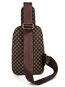 1pc Men's Large Capacity Casual Chest Bag, Versatile Commuter Shoulder Crossbody Bag, Fashion Travel Waist Pack - Multicolor - View 7