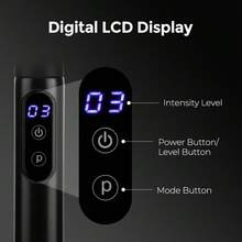 长柄肘部筋膜枪，家用电动多功能肌肉振动放松颈椎按摩器，健身房、家庭使用，1200mAh可充电电池 - 查看 7