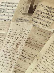 30pcs/Pack Vintage Music Score Decorative Paper, DIY Scrapbooking Background Material - BQ472 - View 6