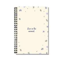 100-Page Artistic Floral Pattern Spiral Notebook, Purple Cover, Suitable For Work Records, Study Notes, School Daily Use. Can Be Used As Graduation Gift, Birthday Gift, Diary, Daily Planner, Memo Pad, A Thoughtful Gift Choice. - Y - View 3
